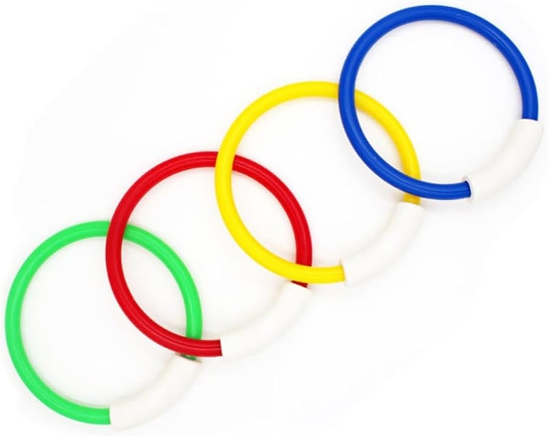 Vaguelly 8 Pcs Diving Rings for Underwater Swimming Training Pool Games Fun Water Play Random Colors - Image 2